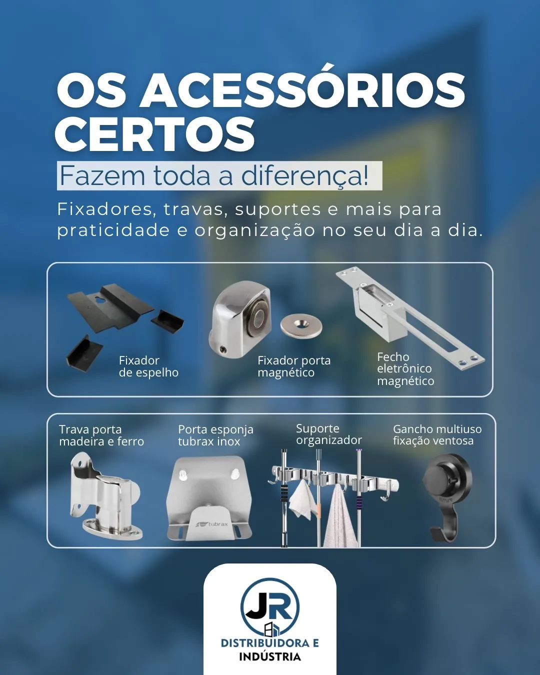 Acessórios de fixação e instalação